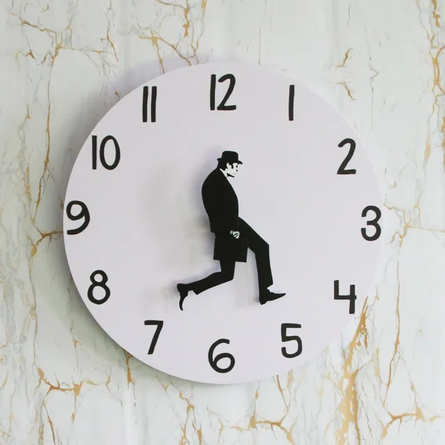British Comedy Inspired Ministry Of Silly Walk Wall Clock Comedian Home ...