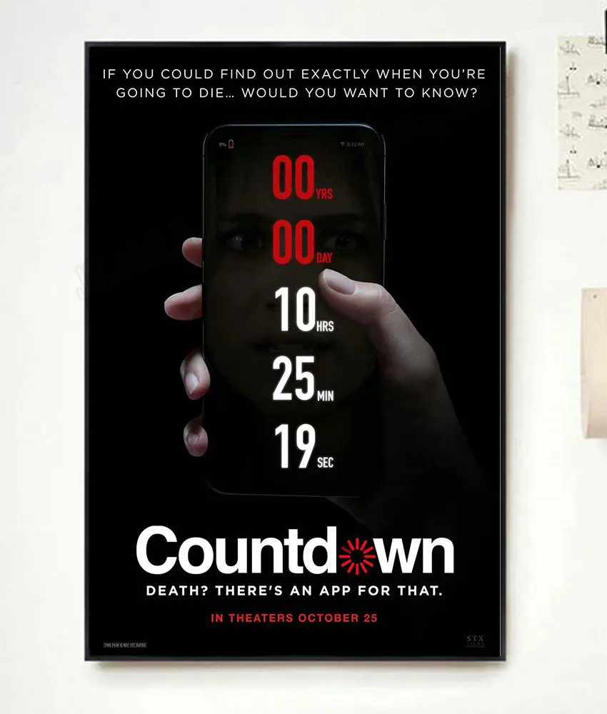 NP163 Home Decor Poster Silk Art Countdown Movie 2-Wall Sticker Decoration Christmas Gift Classic Fashion