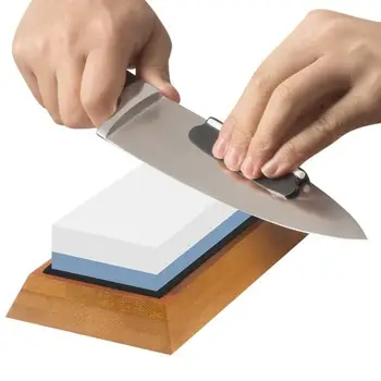 

Knife Sharpening Stone 1000/3000 Professional Kitchen Knife Sharpener Polish Knives Grinderstone Honing Stones Kitchen Goods