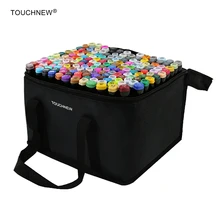 TOUCHNEW набор маркеров для творчества, набор ручек, эскиз, мягкая кисть, спиртовые чернила, кисть, Двойные наконечники, профессиональный набор маркеров для рисования, 30/40/60/80/168 цветов