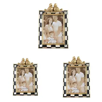 

Vintage Resin Photo Frame Cupid Gold Photo Frames for Baby Picture Holder