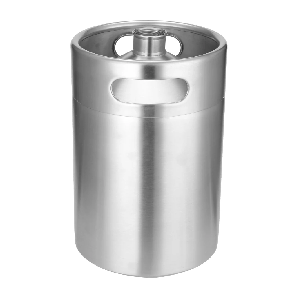 Мини-кега для пива из нержавеющей стали Keg с регулируемым краном и СО2 инжектор