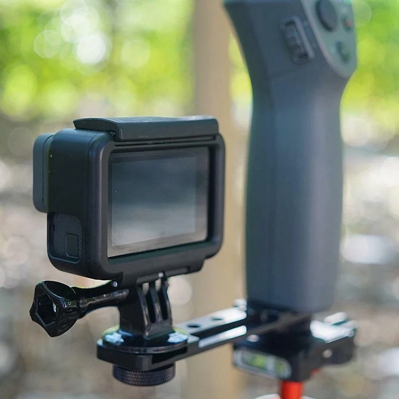 Кронштейн Черная Камера с горячим башмаком для Zhiyun Smooth Q4/3/Osmo Mobile 1 2 Up