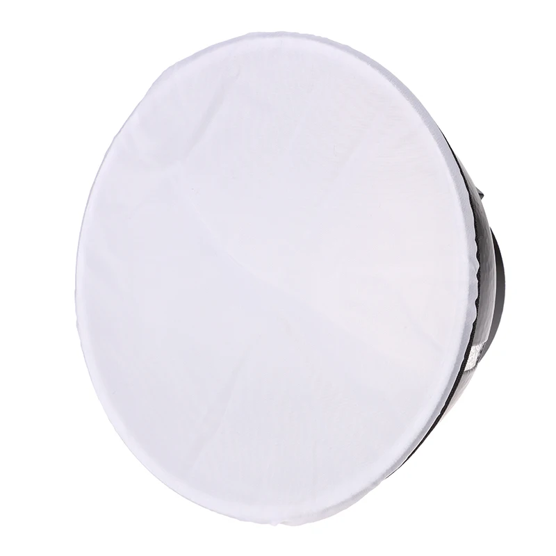 Photography Light Diffuser Cloth 1pc Photography Light Soft White Diffuser Cloth for 7" 180mm Standard Studio Strobe Reflector