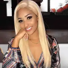 613 парики из натуральных волос на кружевной основе медовый блонд прямой 360 парик из натуральных волос на кружевной основе бразильский прозрачный полный парик из Dolago