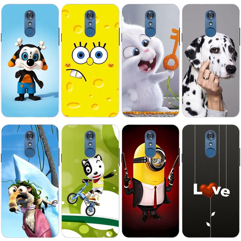 

5.5 inch for Funda LG Q7 LG Q7+ Phone Case Soft TPU Transparent Shell for LG Q7 Q7+ Colored Back Cover Luxury Silicone Gel Capa