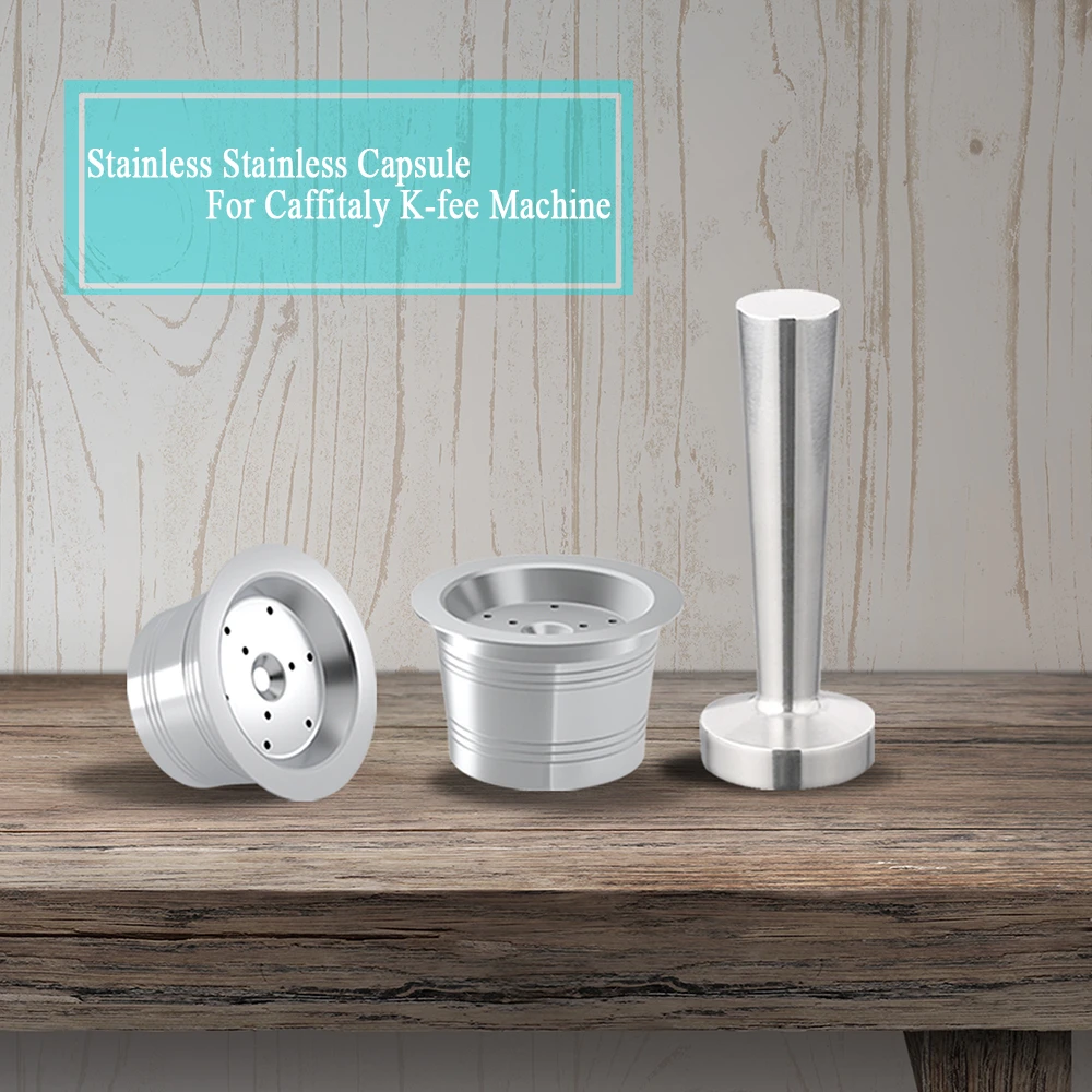 Stainless Steel Coffee Capsule Pod For Caffitaly Tchibo Cafissimo K Fee Aldi Expressi Refillable Cafe Filters Coffee Filters Aliexpress