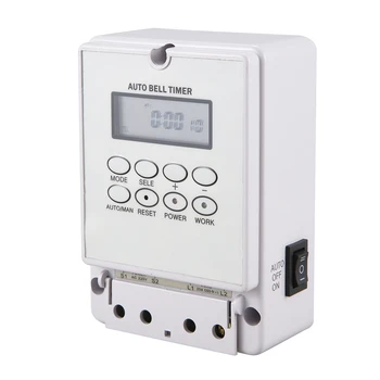 

Digital School Bell Timer Switch ZTY08 ligent Microcomputer Auto Bell Ring Controller 80 Groups Programmable Time
