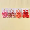 XIYANIKE  Cute Candy Color Flower Roseleaf Earrings Long Elegant Acrylic Fashion Party Jewelry Korean Drop Earrings For Women ► Photo 2/6