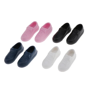 

4 Pairs Stylish Plastic Single Shoes For Blythe 1/6 Outfit Accessories