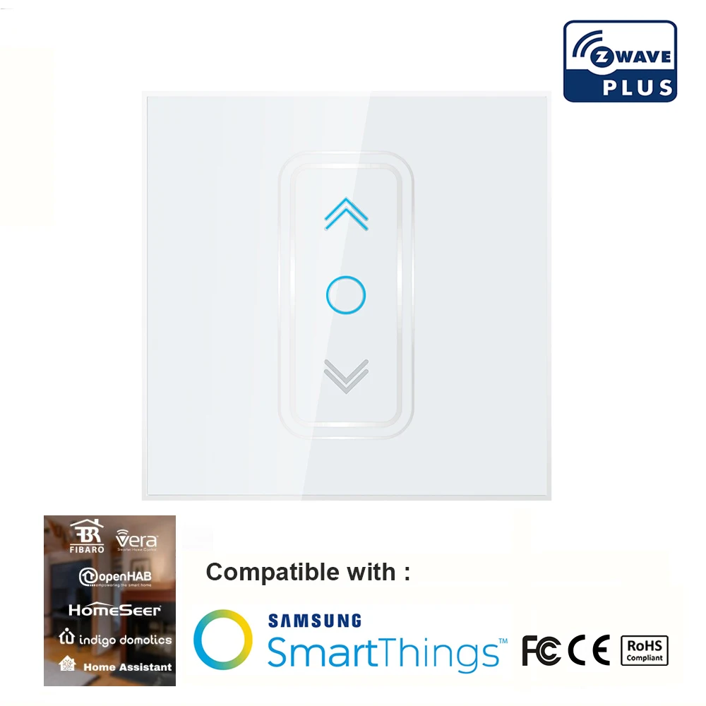 Z Wave Plus умный занавес переключатель Электрический моторизованный жалюзи