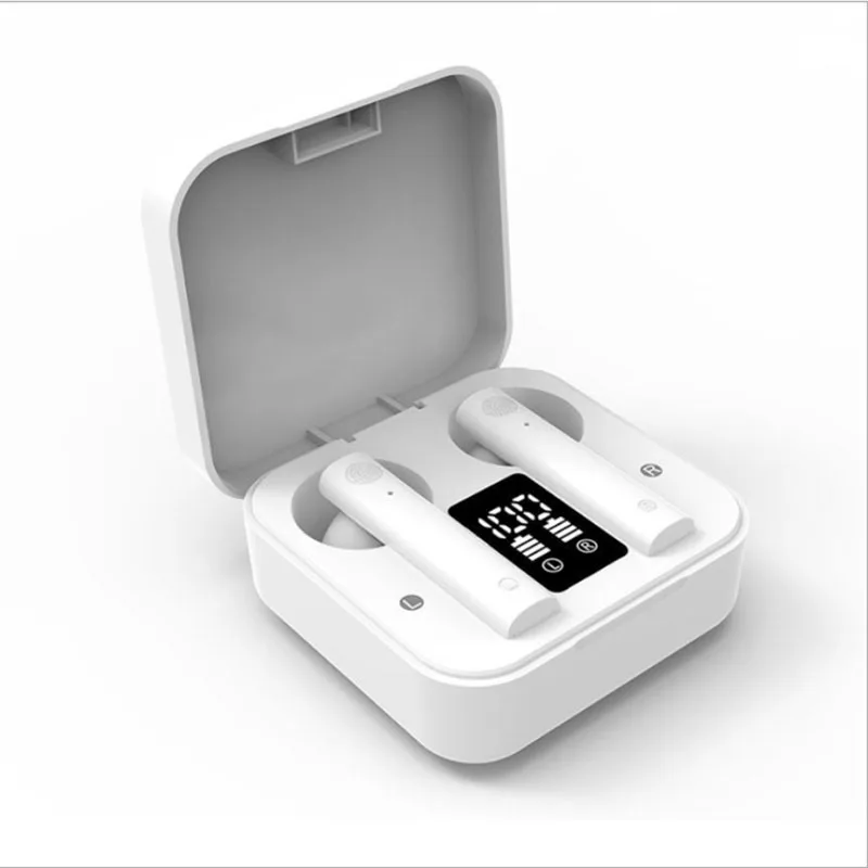Air 2s TWS Wireless Bluetooth Headphones LED Display In ear Fingerprint Touch Headset with Dual Mic Noise Reduction Earbud