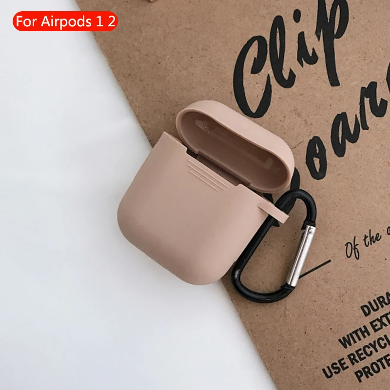 Беспроводной чехол для гарнитуры Bluetooth, прозрачный чехол для Apple Airpods 2, мягкий силиконовый кожаный защитный чехол для наушников Airpod, аксессуары - Цвет: 683