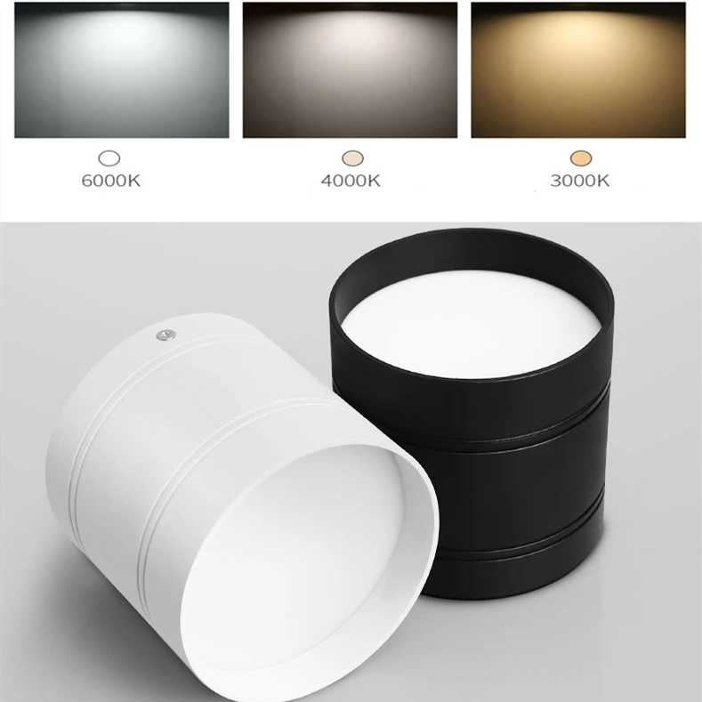 Dimmable LED Ceiling light down light 24w 20w 18W 15W 9W 7W 5w 3w No opening LED Spot light decoration Ceiling Lamp