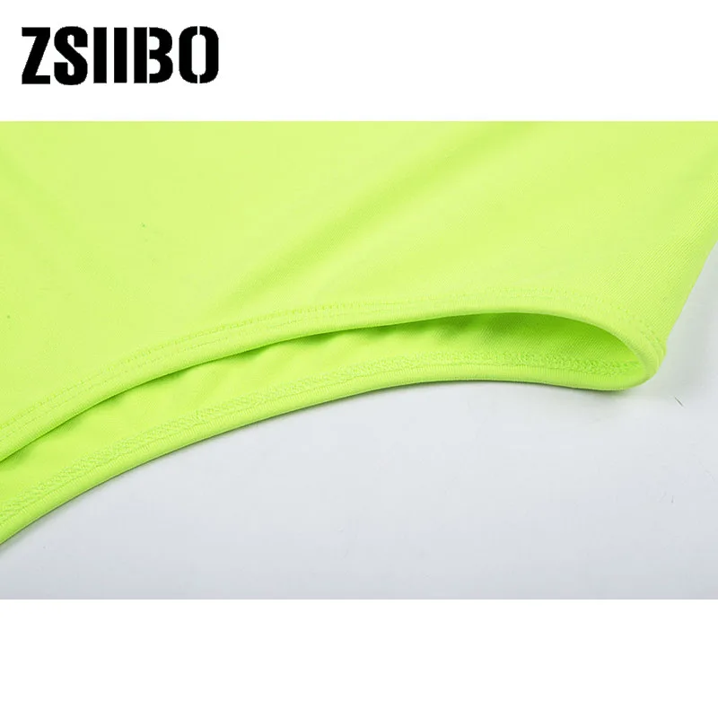 one shoulder neon green solid bodysuits 2020 summer women fashion streetwear party club slim bodycon body bodysuit dropshipping