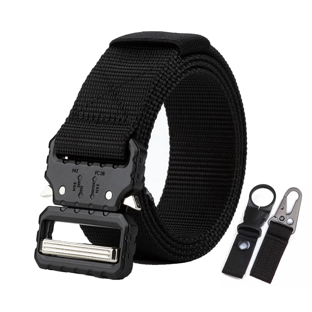 

Army Tactical Belt Nylon Military Belt with Metal Buckle Heavy Men Duty Training Waist Strap Outdoor Hunting Accessories
