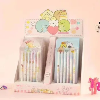

6 pcs/lot Kawaii Sumikko Gurashi Gel ink Pen cute 0.5mm Neutral Pens For School Girls Gift Writing Office Supplies Stationery