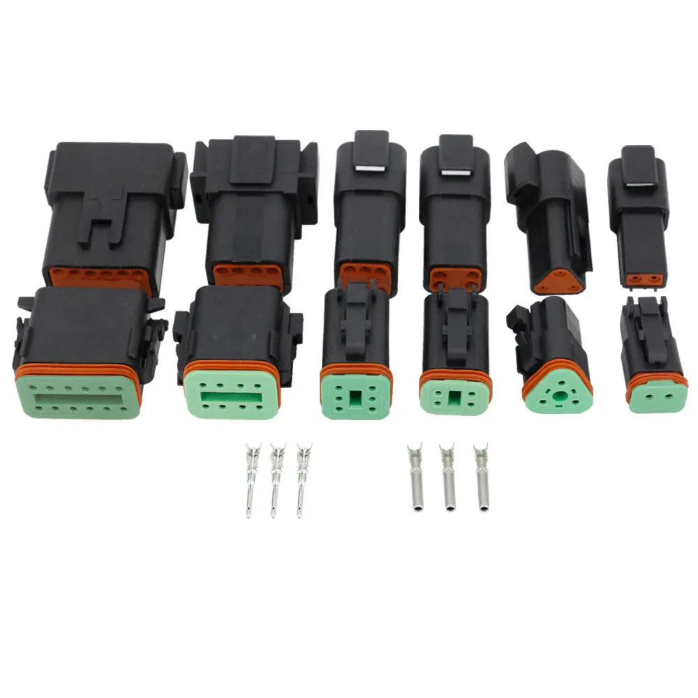 6 комплектов черный DT06/DT04 (2 + 3 4 8 12) штырьковый двигатель/коробка передач