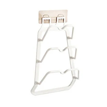 

New Quality Plastic Kitchen Pot Pan Cover Shell Cover Tool Bracket Storage Rack