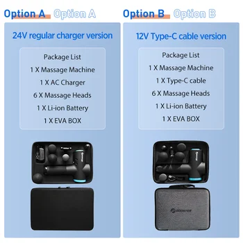 BOOSTER M2-12V LCD Display Massage Gun Professional Deep Muscle Massager 4