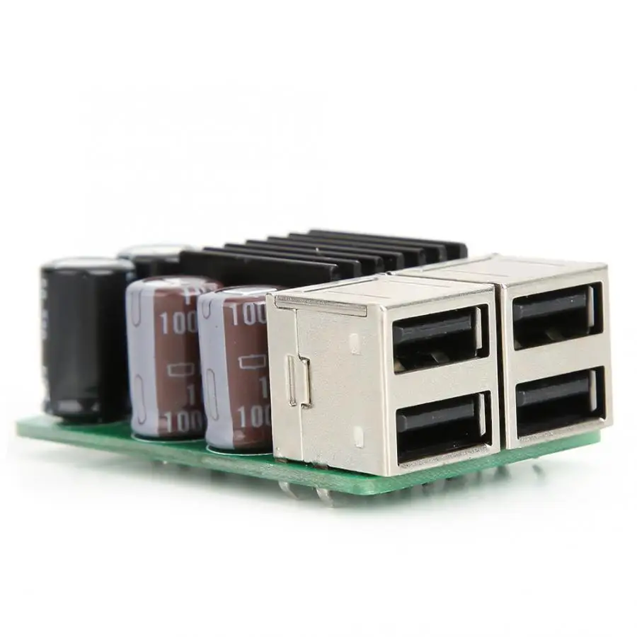 Модуль питания 4 usb-порта DC9~ 40 В до 5V5A большой модуль передачи питания 84,8~ 94.2% эффективность передачи регулируется