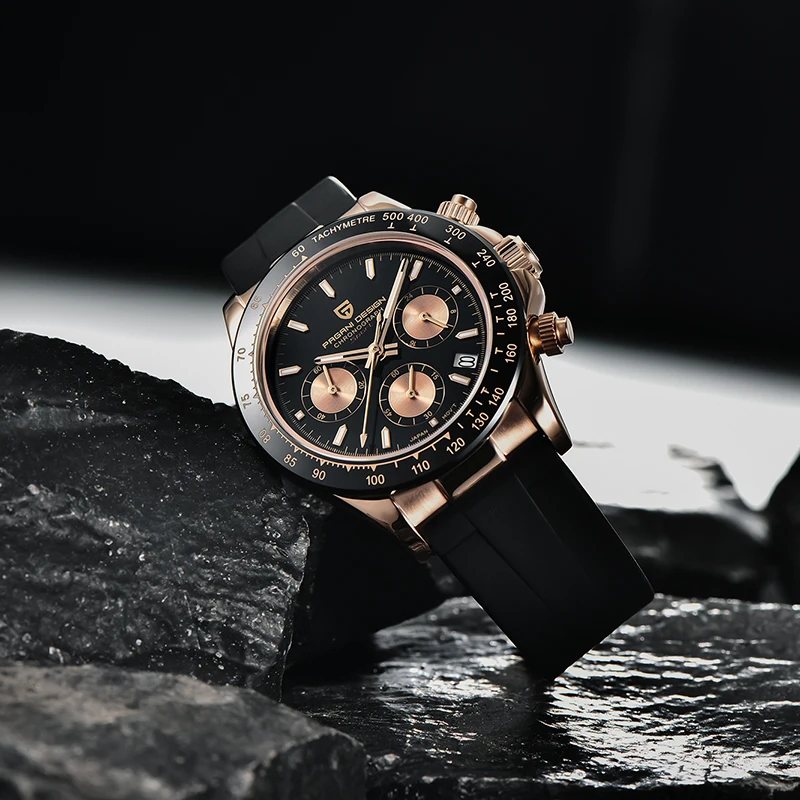 PAGANI DESIGN Quartz Watch Men 2021 Top Brand Automatic Date Wristwatch Stainless Steel Waterproof Chronograph Fashion Casual