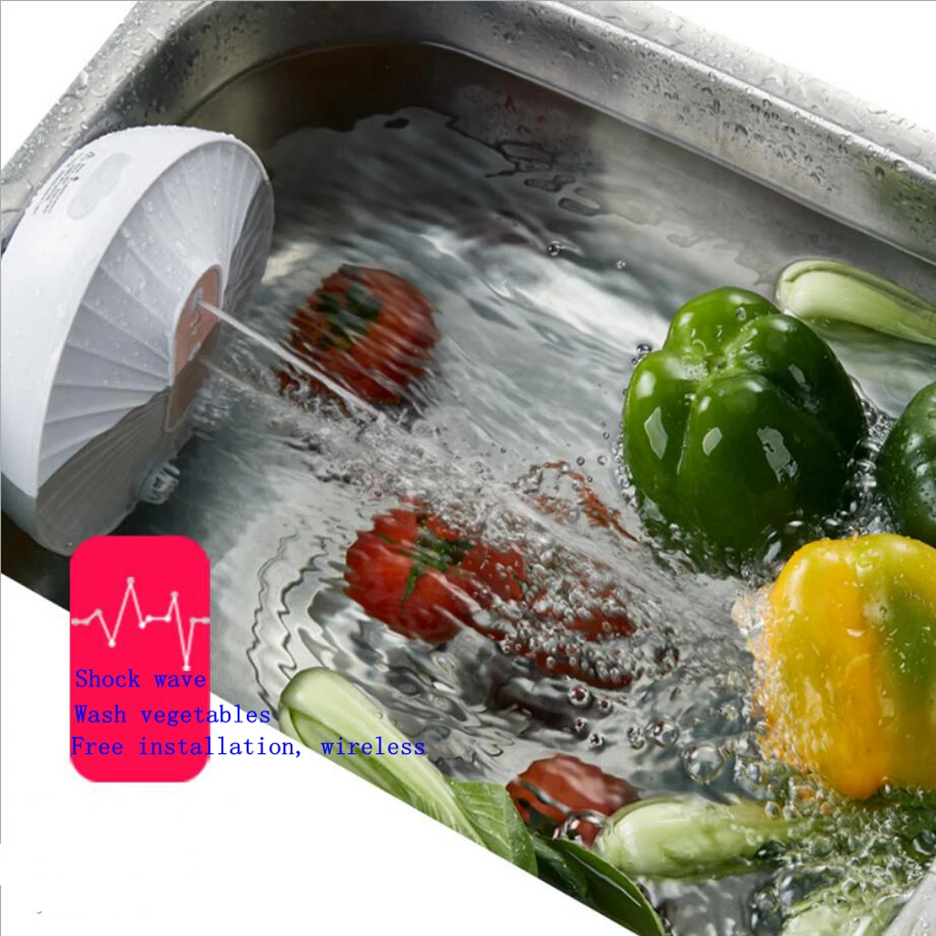 DC 5V Mini Ultrasonic Dishwasher Portable USB Charging Kitchen Fruit Vegetable Washer Dishwasher In-Sink Washing Machine