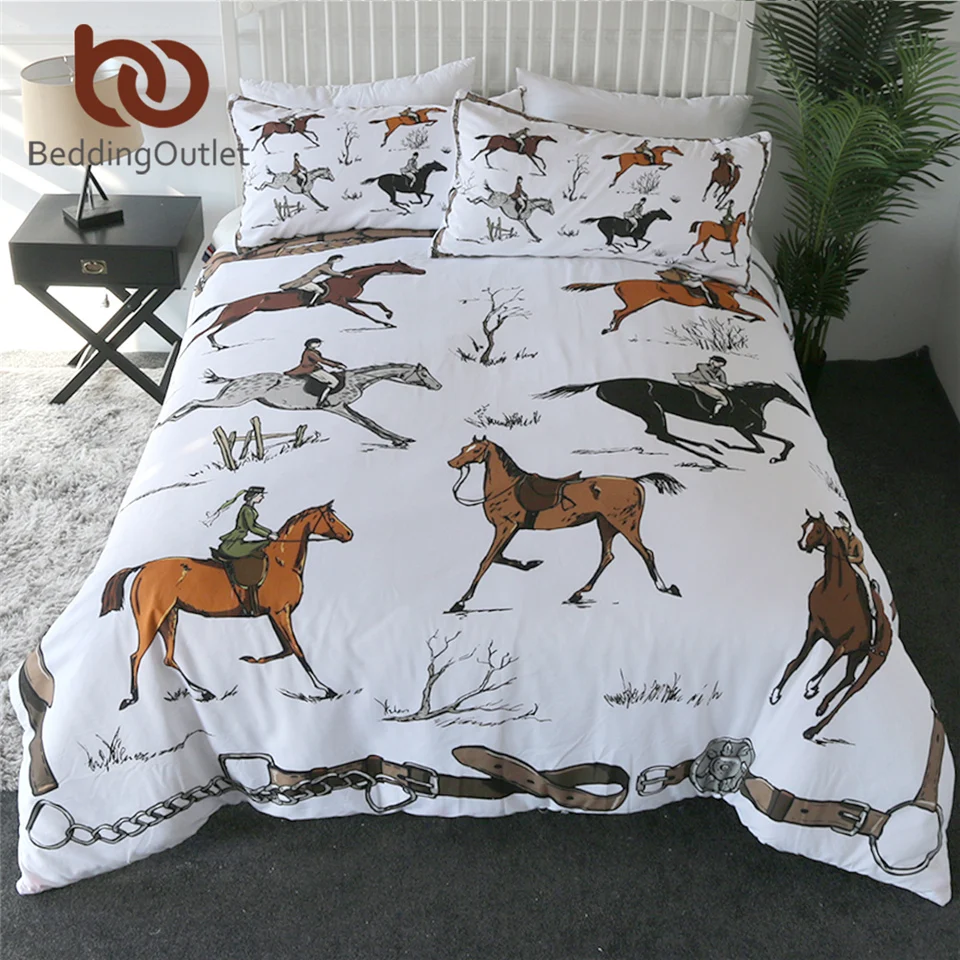Комплект постельного белья BeddingOutlet с изображением животных двуспальное