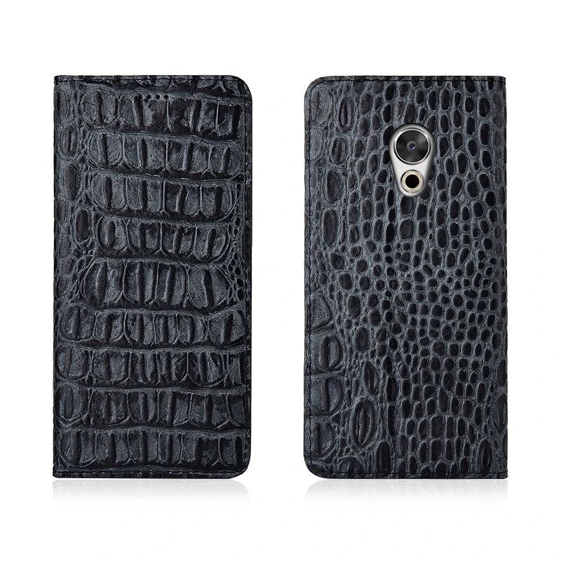 

Crocodile Back Pattern Genuine Real Leather Magnetic Flip Phone Bag For Meizu Pro 6 Plus/Meizu Pro 6 Phone Case Coque Funda Capa
