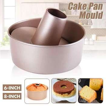 

6''/8'' Round Hollow Bottom Cake Mold Metal Cake Mousse Bread Non Stick Pan Removable Round Moulds Bakeware Cake Pastry Tools
