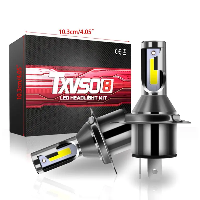 H4 светодиодный лампы Hi/короче спереди и длиннее сзади) 110W 26000LM комплект фар лампа 2 шт. интерьер автомобиля Dr
