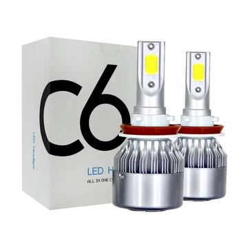 

2PCS H7 H4 H1 LED Car Anti-fog Light Bulb 80W 6000K 8000LM Headlight Bulbs 12SMD 3030 Led Motorcycle Signal Lamp Car Accessories