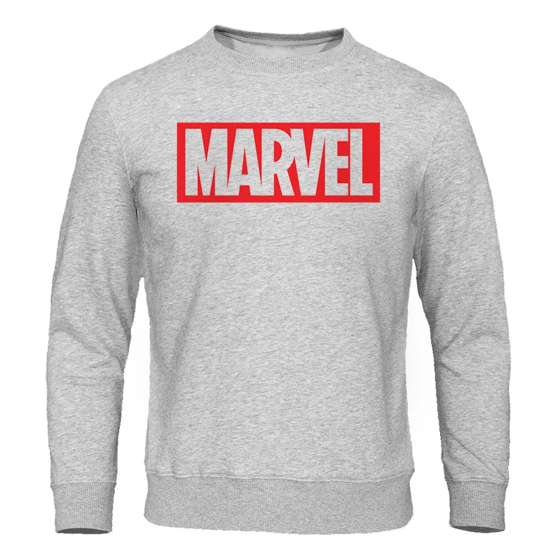 Мужские толстовки Весна Осень Толстовка Мода Marvel принт мужские хлопковые толстовки повседневные мужские пуловеры с круглым вырезом уличная одежда топы
