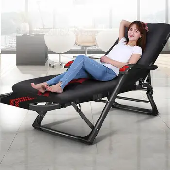 

Folding recliner lazy couch home lunch break siesta bed multi-function office back beach portable chair