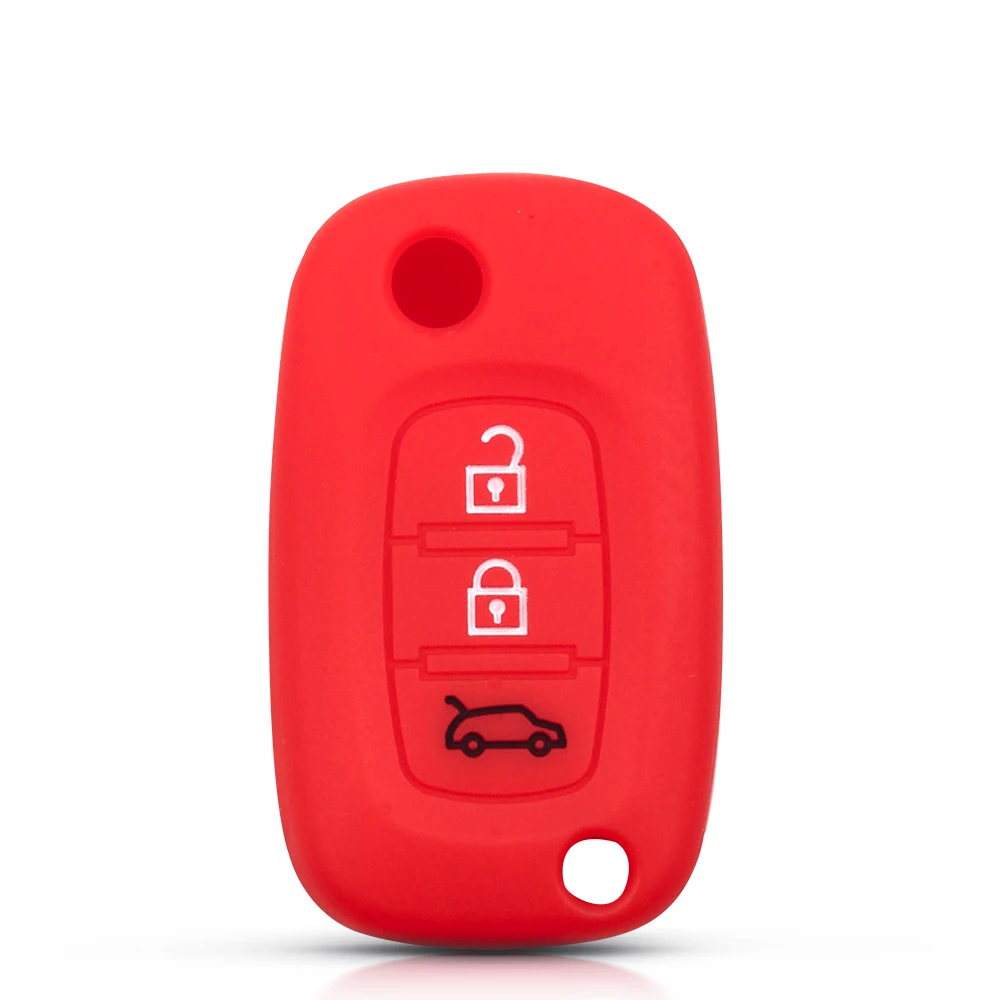 KEYYOU Silicone Case Body Protection 3 Button for Renault for LADA Priora Sedan sport Kalina Granta Vesta X-Ray XRay Premium