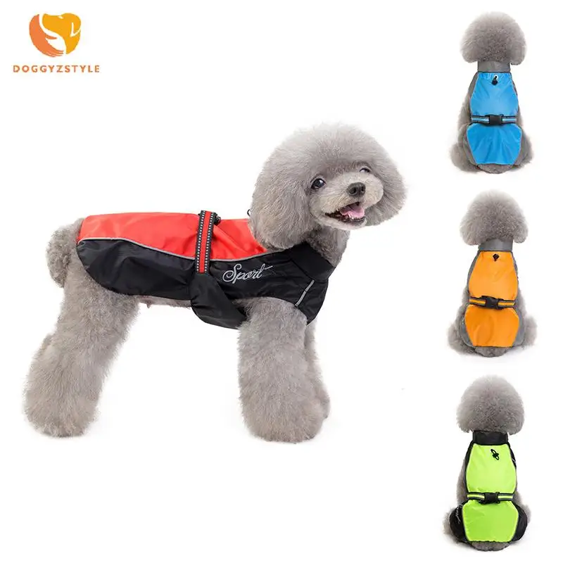 

Reflective Dog Raincaot Waterproof Jacket Jumpsuit Pet Clothes For Small Medium Large Dog Yellow Rainwear Pet Clothes S-2XL