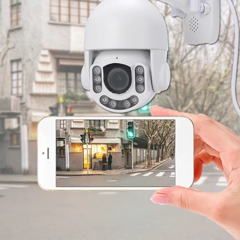 

1080P PTZ IP Camera Wifi Outdoor Speed Dome Wireless Wifi Security Camera Pan Tilt 4X Digital Zoom 2MP Network CCTV Surveillance