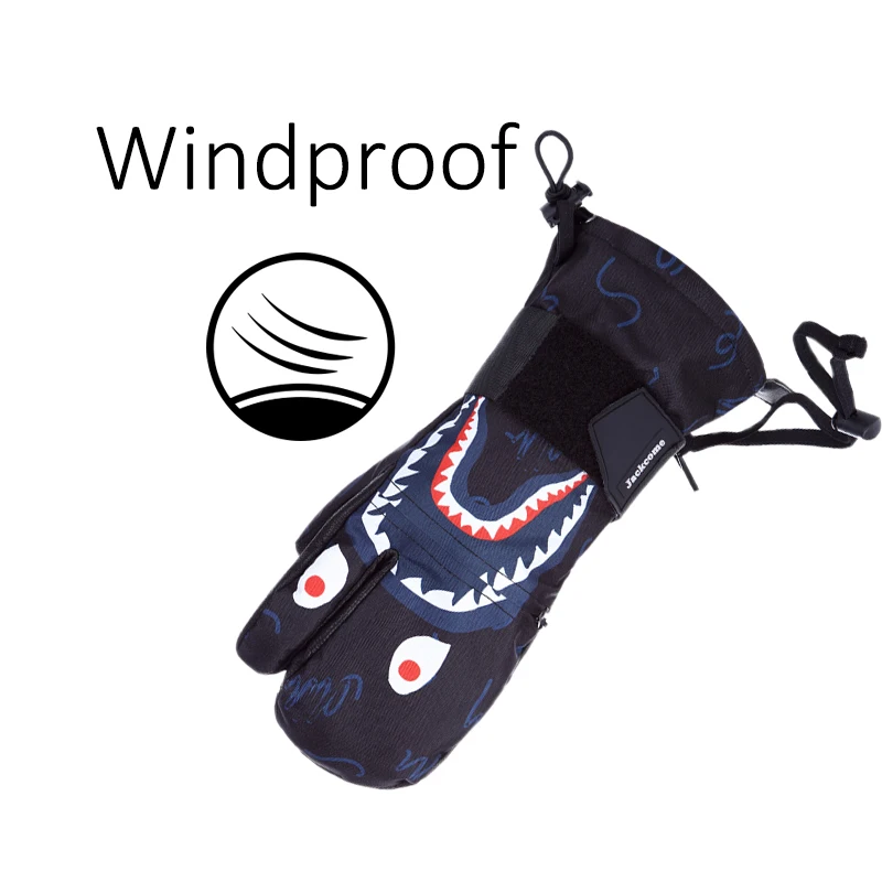 Winter Ski Gloves Warm and Comfort Snowboard Gloves Snowmobile Snow Gloves with Waterproof and Windproof 4