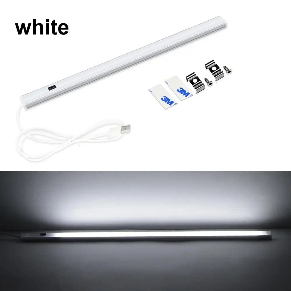 White 5 в USB порт умный ручной развертки светодиодный светильник 30 см 40 см 50 см датчик движения руки кухонный светодиодный светильник для шкафа шкаф Домашний Светильник ing - Цвет: White