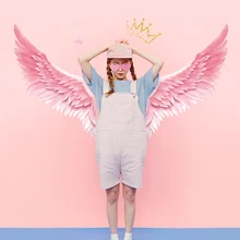 1PC Large Pink Swing Feather Wall Stickers Art Design Decal For Girls Living Room Kid Room Gift Home Decoration 1PC Large Pink Swing Feather Wall Stickers Art Design Decal For Girls Living Room Kid Room Gift Home Decoration