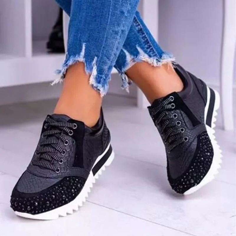 Dij Natte sneeuw opslaan Elegante Orthopedische Comfortabele Schoenen Kristal Strass Vrouwen Casual  Running Sport Schoenen Sneakers Pr Koop - AliExpress