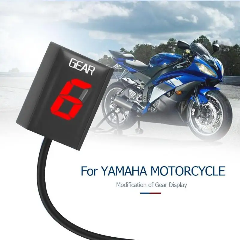 VODOOL мотоцикл 1-6 уровень ЭБУ разъем крепление скорость шестерни индикатор передачи дисплей для Yamaha FZ8 YZF-R1 Fz400 FZ6r Fz8 Fzh150