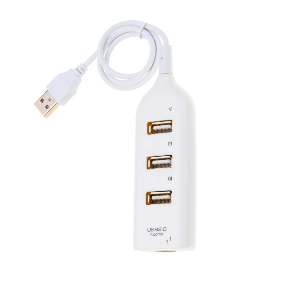 White 3-в-1 мини USB 4 Порты и разъёмы Micro USB адаптер OTG usb-хаб 2,0 сплиттер для мобильного телефона для зарядки и синхронизации данных для ПК компьютер автомобиля Портативный жестких дисков - Цвет: White