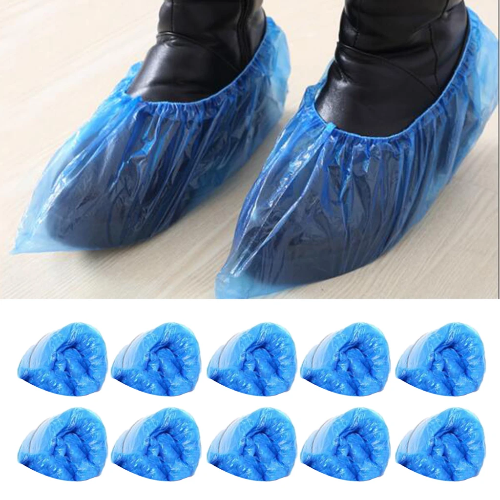 100Pcs Disposable Boot Covers Protective Shoe, Keep Floors Carpets Footwear and Rooms