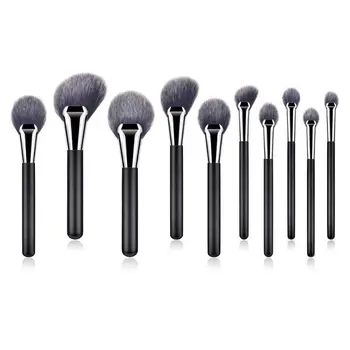

10pcs Pro Cosmetic Brush Set Fan-shaped Eye Shadow Concealer Foundation Brush Makeup Brushes