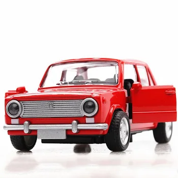 

12.5CM 1:32 Scale Metal Alloy Classic Russia Soviet Union Lada Auto Car Model Pull back Model Diecast Vehicles Toys F Children