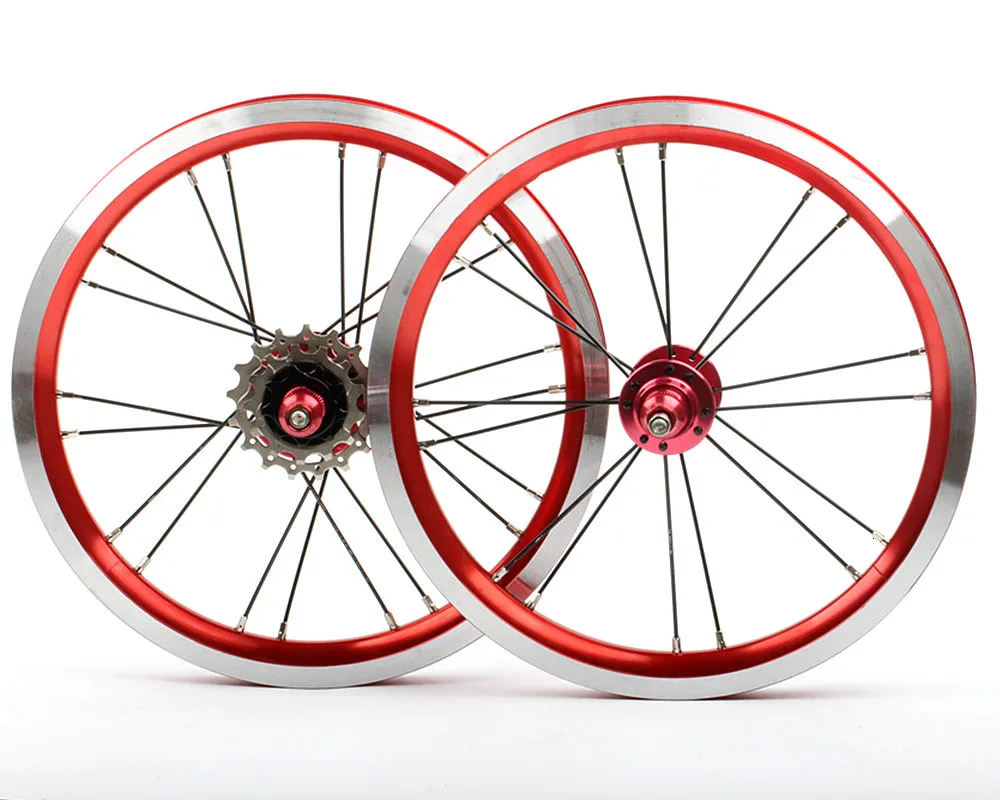 Excellent HIMALO bicycle wheelset 14 16inch Ultra lightweight Low resistance hub 20 hole  3 speed for shimano wheelset 18