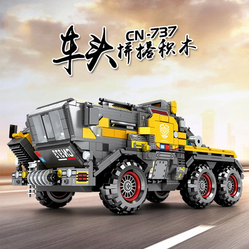

For LEGOing Technic Big Truck 1445pcs The Wandering Earth CN373 Transport Truck 4 Figures For LEGOing Movie Blocks Toys kids Set