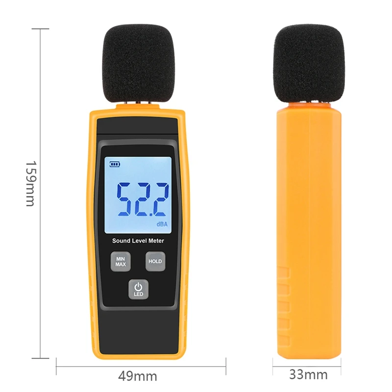 Gm1359 30-130дб децибел цифровой децибел метр цифровой шум измеритель окружающей среды шум тестер