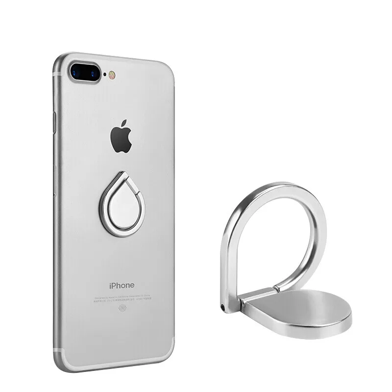 Универсальный держатель для мобильного телефона, держатель для часов, кольцевой кронштейн для телефона, подставка для кольца на палец, держатель для мобильного телефона, подставка для iphone XS MAX XR - Цвет: C-Silver